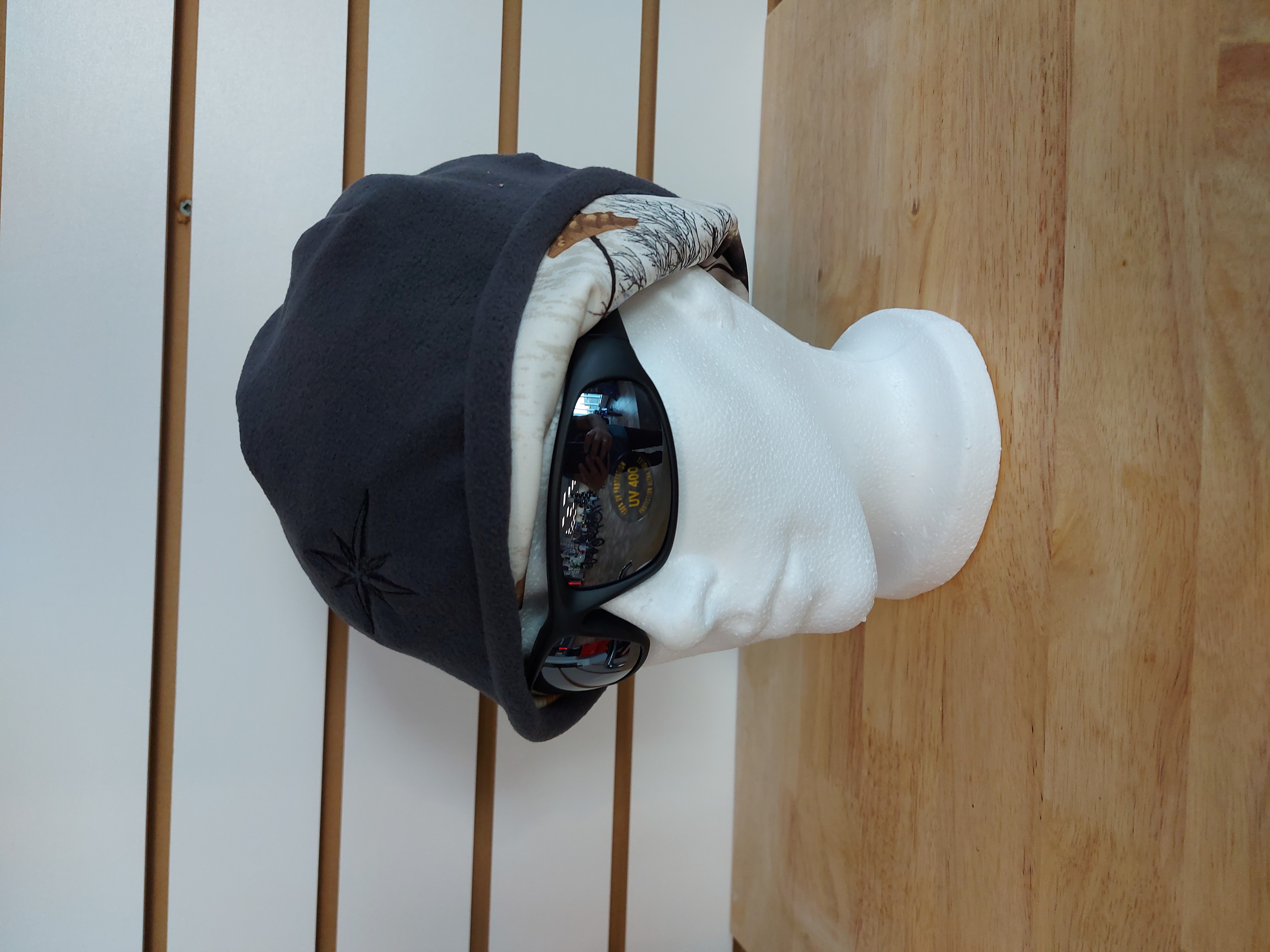 REVERSIBLE CAMO BEANIE WHITE